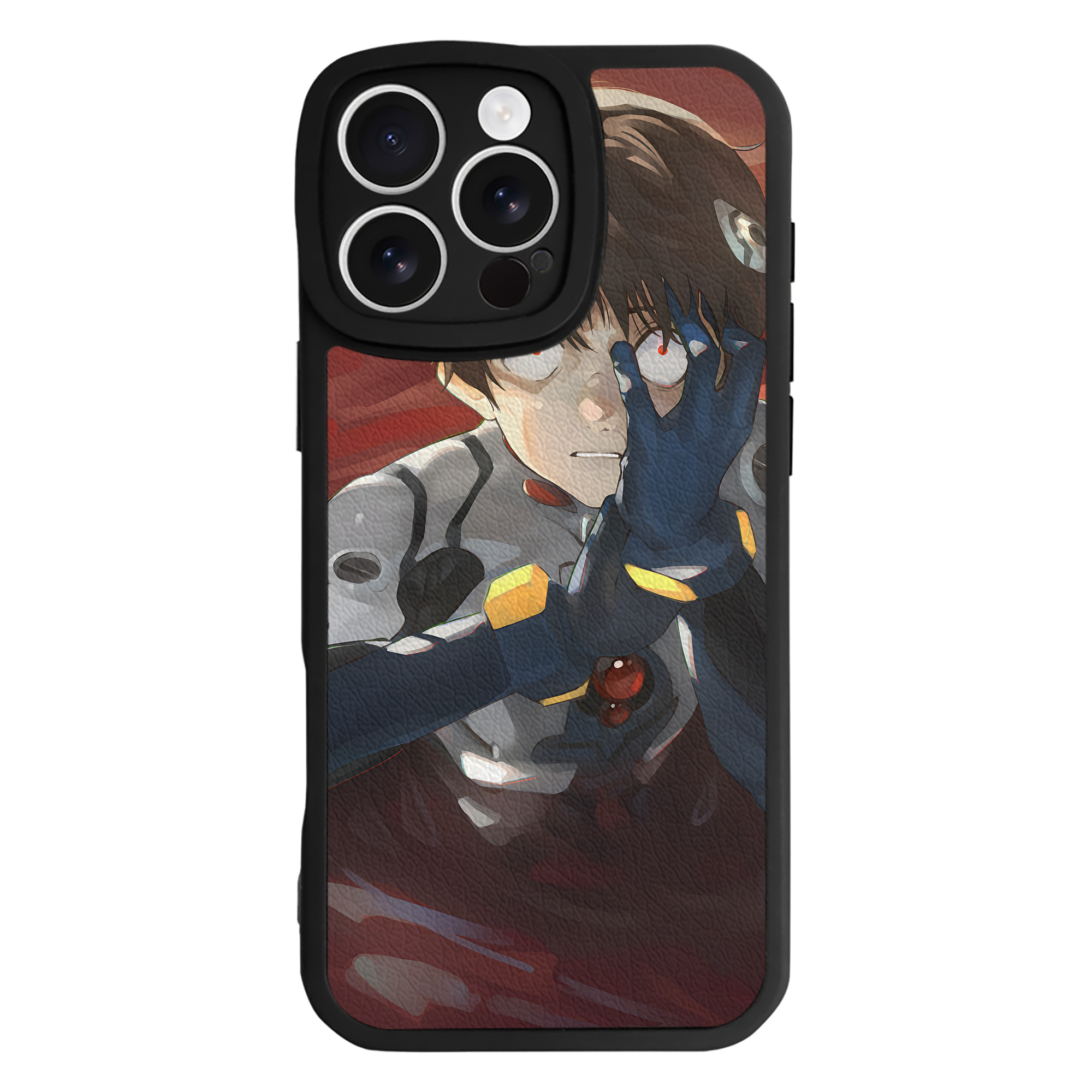 （画像用） EVA 新世紀エヴァンゲリオン 【iPhone 16シリーズ対応】シリコンスマホケース（レザー調） 材質：シリコン